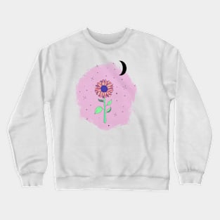 Space flower Crewneck Sweatshirt